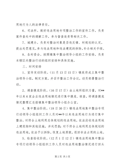 违法用地集中整治行动实施方案.docx