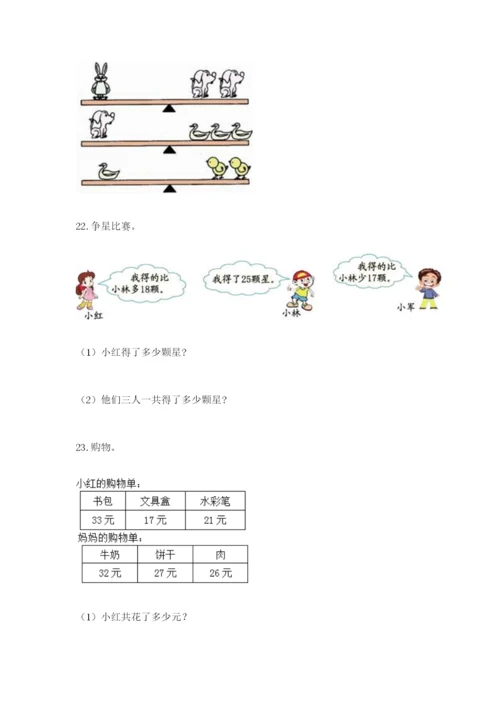 小学二年级数学应用题大全完整版.docx