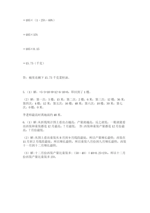 北京版数学小升初模拟试卷附完整答案（名师系列）.docx