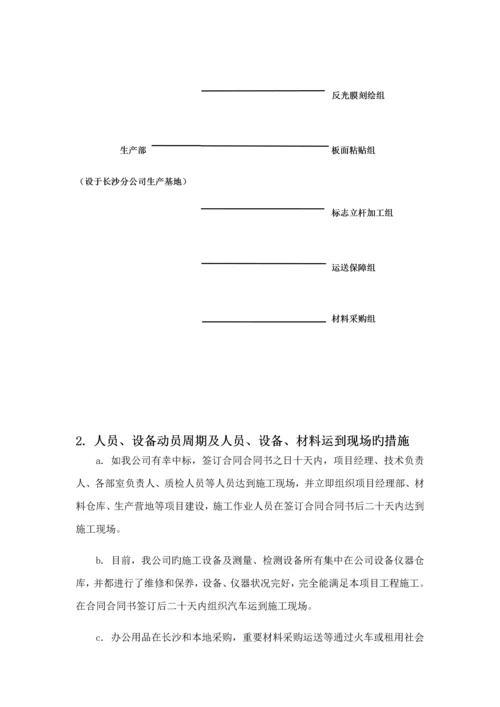 交通标志牌综合施工组织专题方案.docx