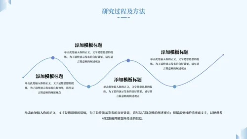 蓝色简约毕业答辩通用PPT模板