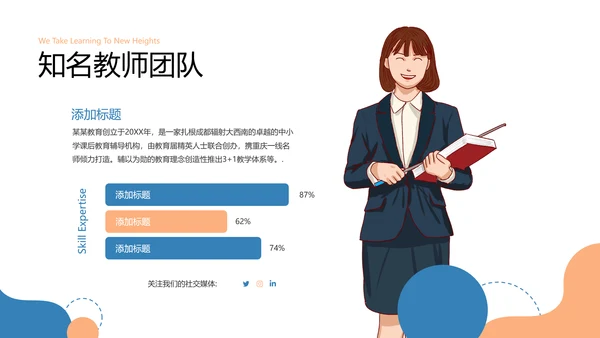 欧美风教育培训教学设计说课学校宣传PPT