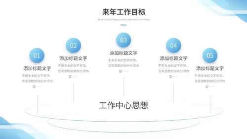蓝色简约形状部门年终总结工作总结工作汇报述职报告ppt模板工作总结年终总结