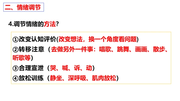 第4课 揭开情绪的面纱复习课件（24张PPT）
