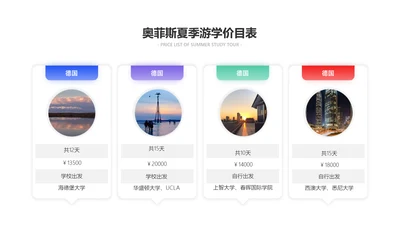 简约风产品介绍价目表4项PPT
