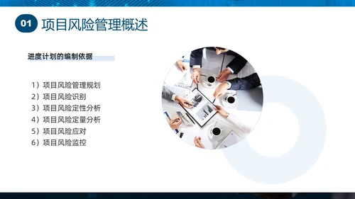 蓝色实拍商务项目风险管理PPT课件pmp项目管理（补充）