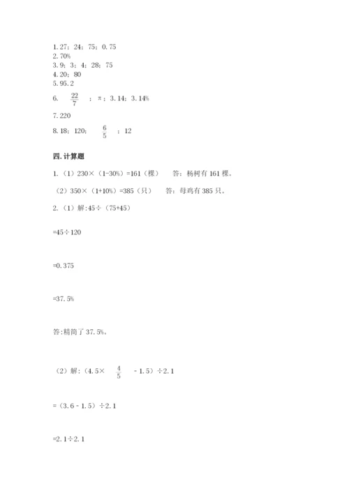 苏教版六年级下册数学期中测试卷及完整答案【考点梳理】.docx