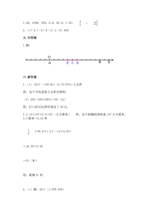 小学六年级下册数学期末卷附答案【a卷】.docx