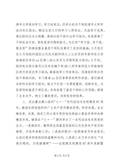 乡镇组织办年度工作总结.docx