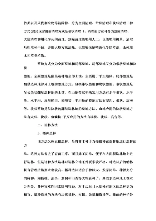 大学生林业局实习报告