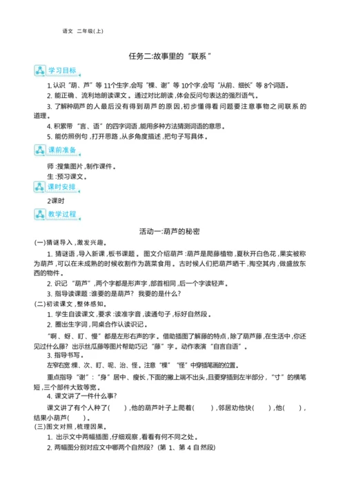 统编版语文二年级上册第五单元 小故事中的大智慧单元任务群整体教学设计