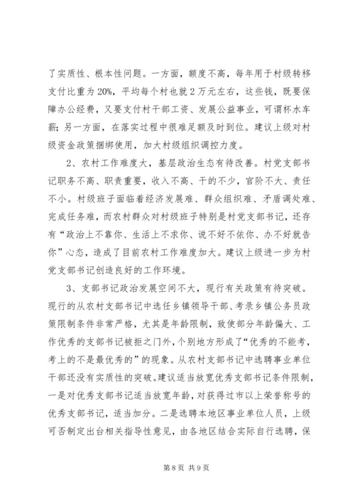 村党支部书记队伍建设工作汇报.docx