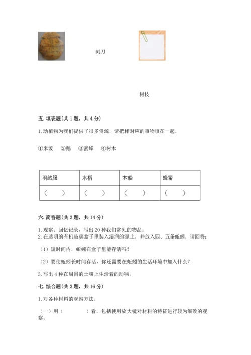 教科版二年级上册科学期末测试卷精品（实用）.docx