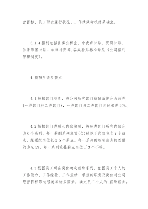 公司薪酬管理规章制度.docx