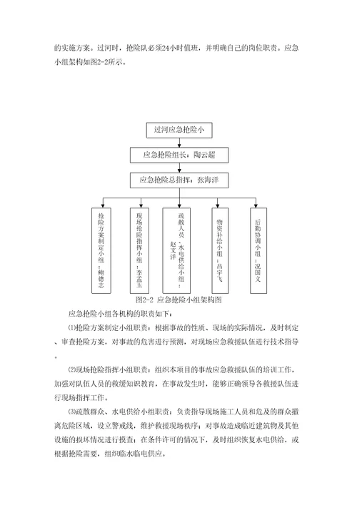 盾构隧道下穿三窖河应急预案修订稿