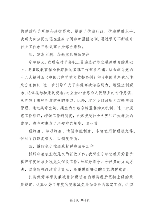 乡镇财政所上半年工作情况总结.docx