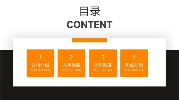 橙色主题教育员工入职培训PPT模板