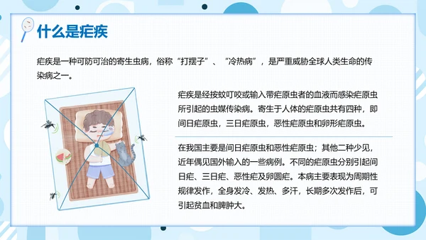 蚊子全国疟疾日PPT模板