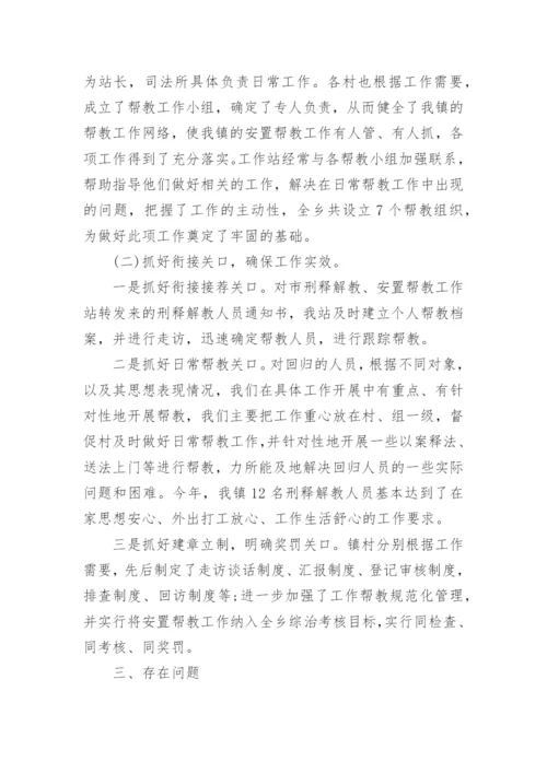 安置帮教工作总结.docx