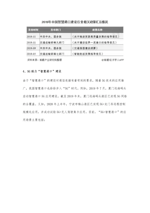 中国港口行业市场现状及发展趋势分析-5G技术助力智慧港口建设发展.docx