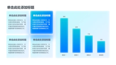 商务风纯文字PPT柱状图