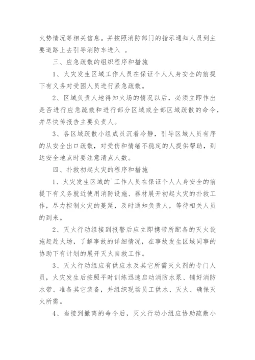 灭火消防应急疏散预案.docx