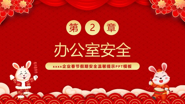 兔年春节企业安全生产培训PPT模板