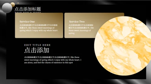 黑金风格商业计划书通用PPT模板