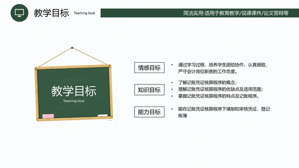 黑板风教育教学说课通用PPT课件