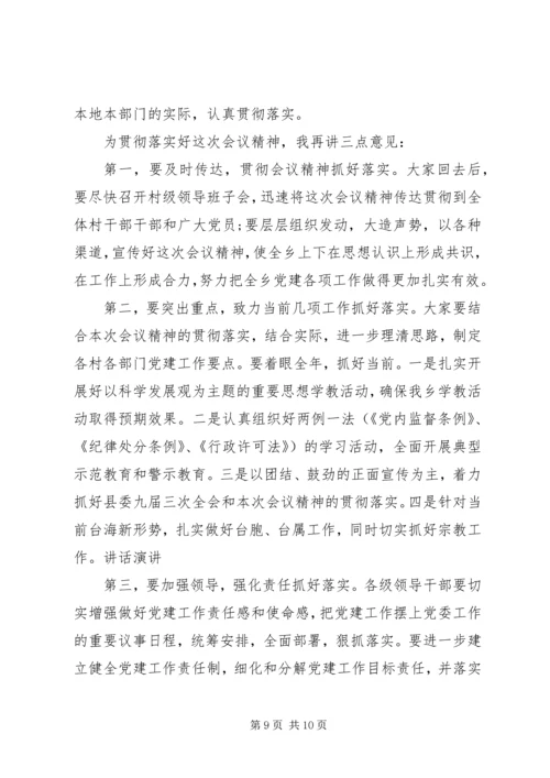 最新党建工作会议主持词范文.docx