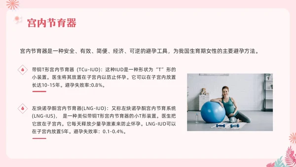 粉色简约关注女性生殖健康科学避孕PPT模板宣传PPT动态PP世界避孕日