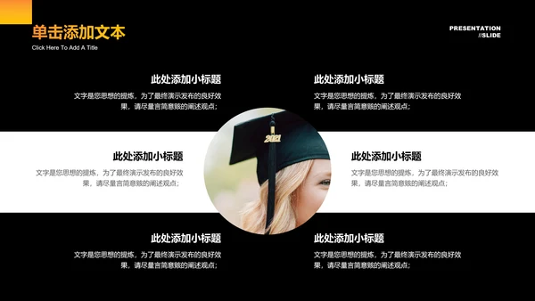 橙色渐变教育教学课程设计PPT演示模板
