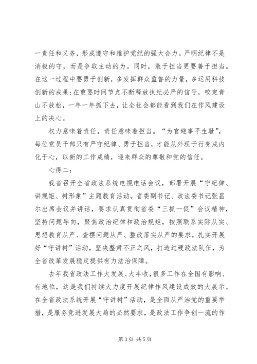 政治纪律和政治规矩心得体会 (4).docx