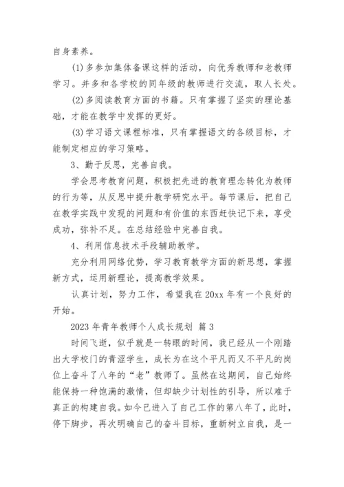 2023年青年教师个人成长规划.docx