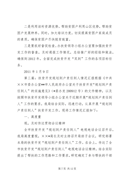 扶贫“规划到户责任到人”自评报告.docx