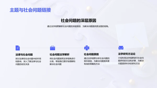 法学开题答辩PPT模板