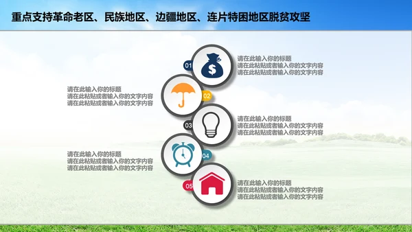 新农村精准扶贫开发工作PPT模板