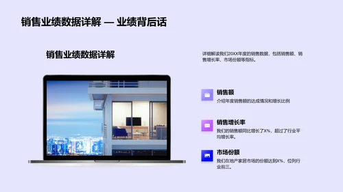销售年度总结报告PPT模板