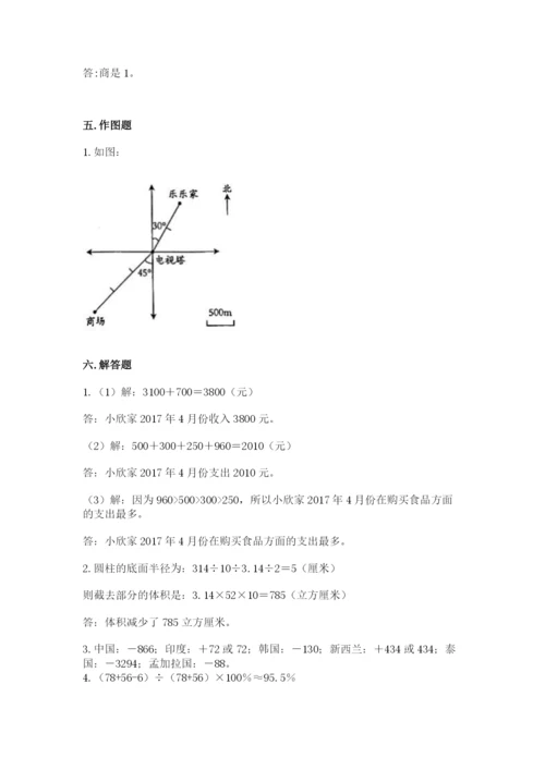 小升初六年级期末试卷精品（名师推荐）.docx