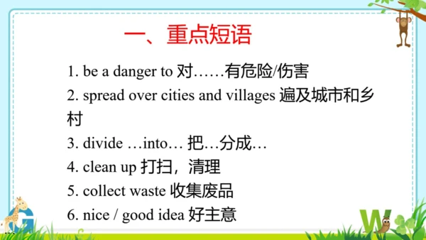 外研版九上本册综合-module 12 Save our world 知识点复习