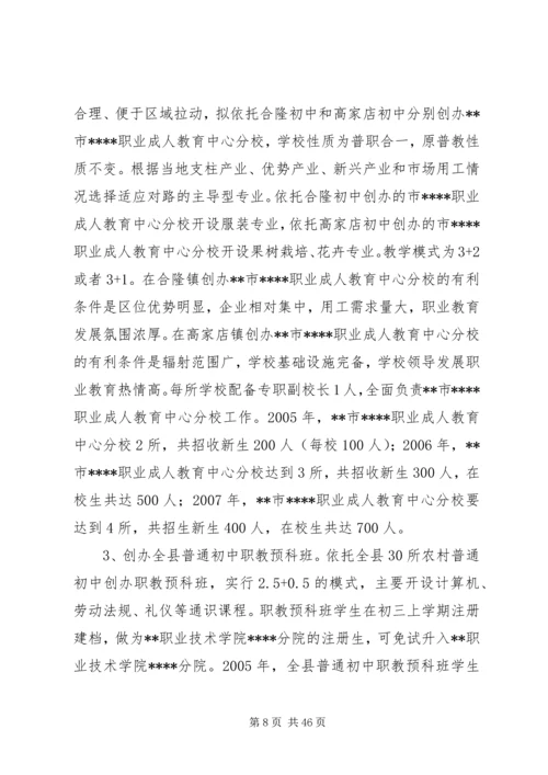 关于加快我县职业教育的对策思考 (2).docx