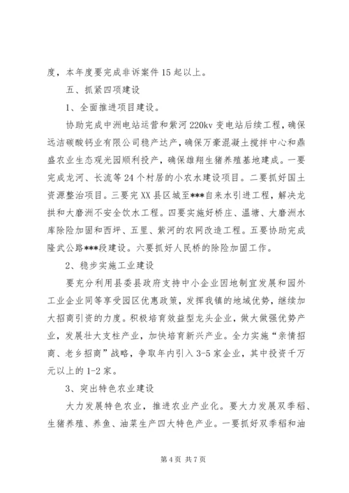 某镇XX年工作计划.docx