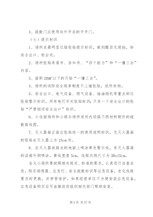 九小场所检查实施方案.docx