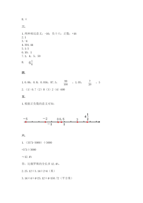 成都外国语学校小升初数学试卷含完整答案【全国通用】.docx