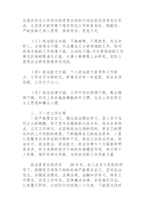 政治素质自我评价.docx