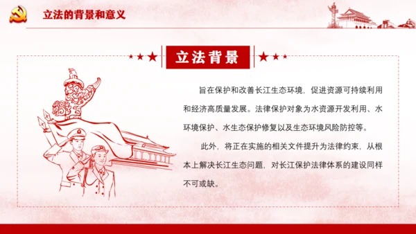 长江保护法通用PPT课件模板