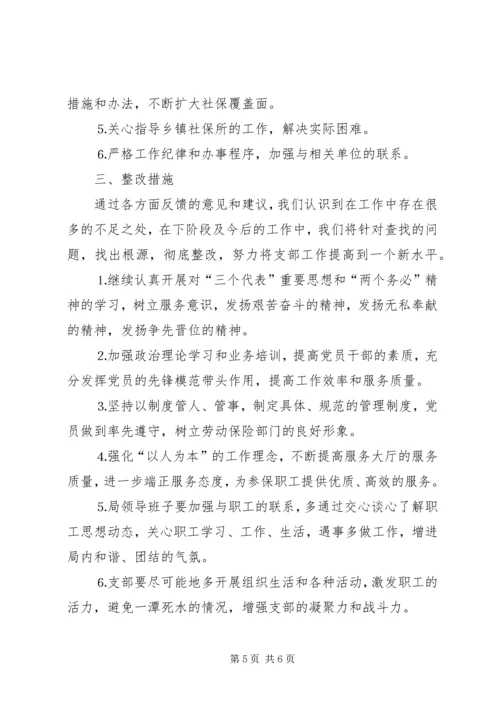 市社会劳动保险管理局支部党建工作自查报告 (3).docx