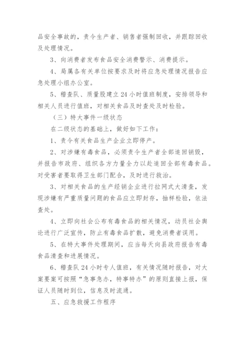 重大食品安全事故应急预案.docx