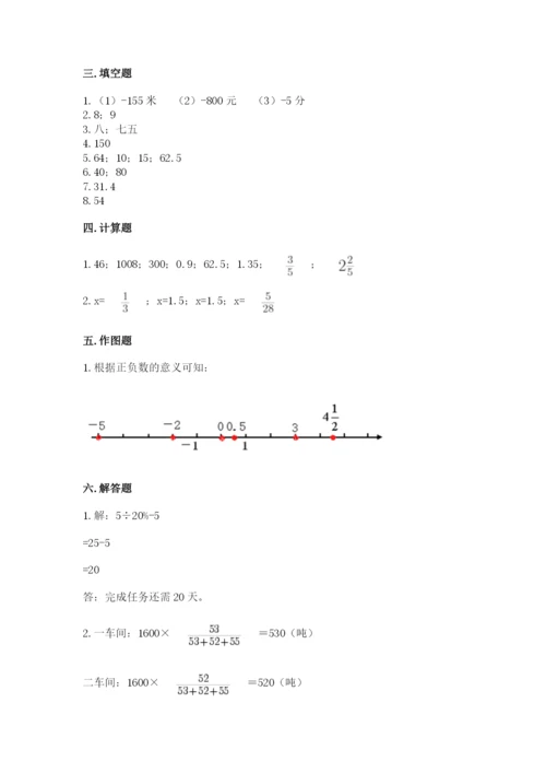 小升初六年级期末试卷精品（典型题）.docx