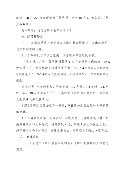 中小学田径运动会方案.docx